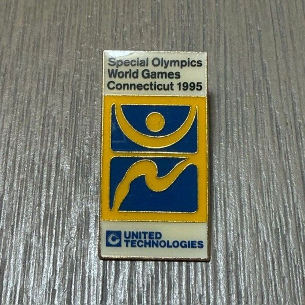 Vtg Special Olympics of Connecticut CT 1995 United Technologies Lapel Pin Enamel